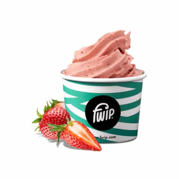Vegansk jordbærsorbet